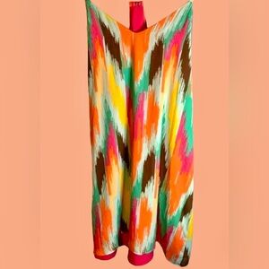 Judith March geometric print, high low mini dress size small